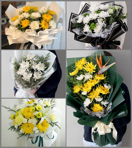 上海崇明区横沙乡惠丰村白事花束代送